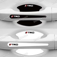 Sieece For TRD Car Door Handle Protector Auto Door Bowl Film Anti-Scratch Sticker For Toyota Avanza 