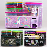 Australia smiggle Fully Mechanical Pencil Case Set Primary School Students Stationery Pencil Book Etc. PVC Bag