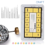 CRAFTML Watch Stem, Stainless Steel Boxed Watch Crown, 10 Models Replacement Complete Set Movement P