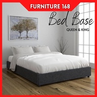 FD168 OWEN Single, super single, Queen &amp; King size fabric platform bed base/ divan bed base/ katil queen