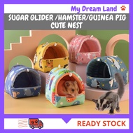 Local Delivery-Sugar Glider Guinea Pig Hamster Warm Cotton Nest Cage Hanging Nest House 仓鼠棉窝密袋鼬窝蜜袋鼯窝