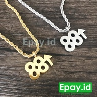 88Rising Rich Chigga Brian Rich 88 Rising Titanium Necklace Hip Hop Rapper