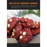 Red Velvet Crunchy Cookies..Cookies sedap..Cookies Rangup..