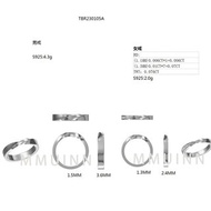 新品預告-莫桑鑽純銀對戒