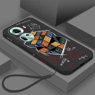 OPPO Reno11Pro Case Rubik's Cube Liquid Silicon Phone Case for OPPO Reno11 Reno11Pro Case Soft Protect Cover