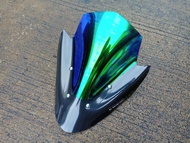 ชิวหน้าพร้อมบังไมล์  ชิวหน้า ชิวแต่ง แผ่นบังลม ชิวบังลม YAMAHA M-Slaz(เอ็มสแลซ) ทุกปี (ทรงER6N)สีปรอ