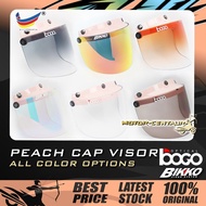 BIKKO/BOGO VISOR BG/BK/BKK/BKC-05 CLEAR/CRYSTAL/2-TONE SMOKE ORANGE PEACH CAP FOR MS88,MHR,SGV