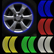 16Pcs 18inch StripsMotorcycle Car Rim Stripe Wheel Decal Tape Sticker Lots Reflective