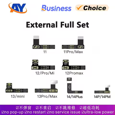 AY A108 Battery Repair Flexible Cable for iPhone 11 12 13 14 Pro Max Non-Genuine Battery Warning Hea