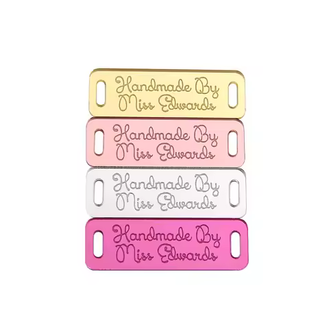 Custom Mirror Acrylic Tags Laser Engraved 0.51"x1.50" for DIY Crafts Home Decor Apparel Gifts Person