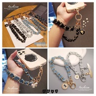 FB5967 Fashion Chanel Style Flannel Bracelet Mobile Phone Lanyard