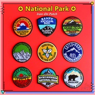 ♚ Outdoor：National Park Iron-On Patch ♚ 1Pc Rocky Mountain Grand Teton DIY Sew on Iron on Badges Pat