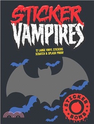 Sticker Vampires ─ 12 Large Vinyl Stickers Scratch & Splash Proof