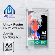 Wall Poster Acrylic Frame | Wall Acrylic Frame | A4 Size Acrylic Display Frame