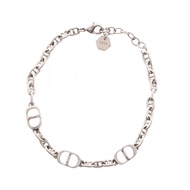 【二手】迪奧手鍊，CD標誌，鍍金，女士手鍊，二手 B