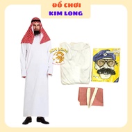 Arab Prince ali baba sheik Cosplay Costume For Men Halloween costume accessories for adults AVAILABL