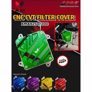 MASVIRAL XMAX250 XMAX300 CNC CVT FILTER COVER PURPLE GREEN BLUE RED GOLD