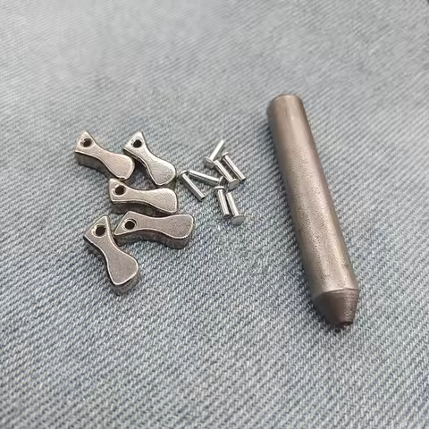 6pcs/Set Unpolished Metal Install Punch & Pendulum Rivets For Zippo Gas Lighter DIY Repair Tool Repl