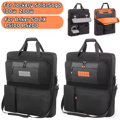 Solar Panel Storage Bags Padded Travel Solar Panel Organizer for Jackery SolarSaga 100W 200W for EF 