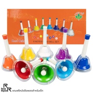 RockaRhythm Hand Bell 8-Tone Note Press Type Model HB8-7 + Music Book For Children ** Musical Instru