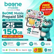 BeONE Prepaid SIM Card 5G | Simkad Beone Mobile 5G by Maxis Siap data