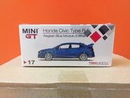 Mini GT: #17 Honda Civic Type R Aegean Blue 模型車