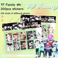 40-200pcs TF Family 3rd 4th Chen Junming Chen Yiheng Idols Photo Sticker T.O.P Su Xinhao Zhu Zhixin 
