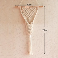 Handwoven tapestry flower basket tapestry entrance wall dried flower plastic flower decoration wall