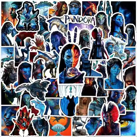 65PCS Avatar 3 Fire and Ash Movie Stickers PVC Decals Toys DIY Decoration Waterproof Skateboard Lugg