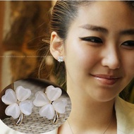 4-leaf clover clip earrings