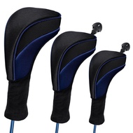 3PCS Sarung Stick Golf Wood Cover Head Cover Stick Golf Bekas Golf Driver Cover