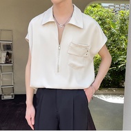 Áo sơ mi cộc tay phong cách lịch lãm cá tính Chất vải siêu mát Khoá tạo kiểu thời thượng H77