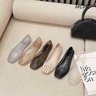 ELLSWORTH Heavenly Jelly Sandals - Waterproof Crystal PVC Jelly | Casual Square Toe Non-Slip Outdoor