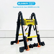 Thang nhôm rút đôi SUMIKA SKS380D, sơn tĩnh điện, rút chữ A cao 1.9m, rút chữ I cao 3.8m, tải trọng 