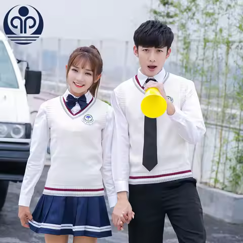 Junior Senior High School Uniform Students School Clothes Teenager Chorus Clothing Girls Shirt+coat+