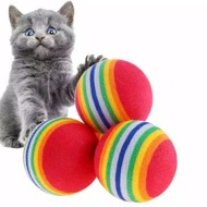 Rainbow Ball Bite Toy Bite Ball Cat Dog Pet Cat Dog Toy Ball Cat Dog Rabbit Ferret Guinea Pig Dog To