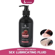LEMEZEE Lubricant Edible 300ml Strawberry Lube Water Based Sex Oil Lubricant for Men and Women