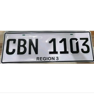CAR TEMPORARY METAL PLATE