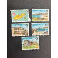 GB03 Alderney UK Channel island definitive stamps 5v used