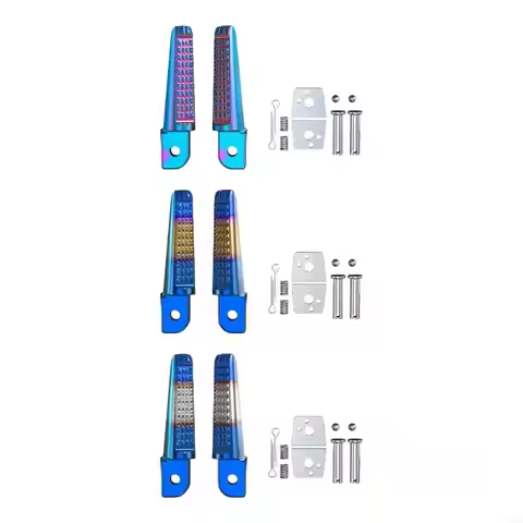 G99F 1 Pair Motorcycle Rear Footpeg Supports for 150 CB190R Replacement Left Right Side Foot Pegs Fo