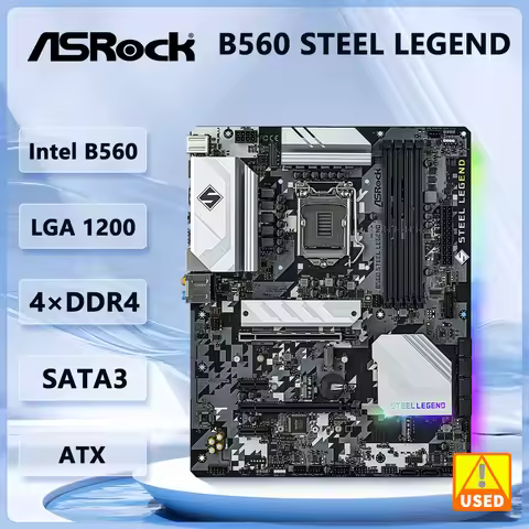 ASROCK B560 STEEL LEGEND Motherboard intel B560 LGA 1200 128GB DDR4 M.2 support i7-11700K i5-11400 i