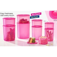 Tupperware One Touch Canister & Deco Canister 3.8L (1.25L to 4 .3L) New Pink One Touch