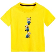 PLAIN PREMIUM CHILDREN'S T-SHIRTS 1 TO 8 YEARS BEST QUALITY COOL TRENDY MINION D3SP1C4BL3 M3 CHARACT