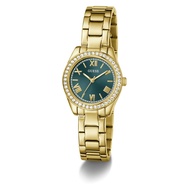 GUESS Women's 32mm Gold-Tone Case & Gold-Tone Stainless Steel Watch (GW0841L9)