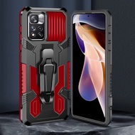 For Xiaomi Redmi Note 11 11S 10 10s 11 Pro+ 5G Global Version Case Hybrid Armor Shockproof Stand Cover With Belt Clip