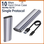 Aluminum USB3.1 M.2 NVME Toolless HDD SSD Enclosure Case Protocol For NVME 2242 22802230SSD case