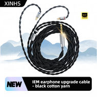 XINHS-40 HIFI 4 strand Single crystal copper gold plated Replacement Headphone Upgrade Cable MMCX 2