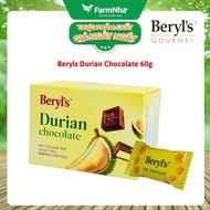 Beryls Durian Chocolate 60g - Irresistibly Delicious Durian Flavor