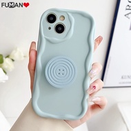 For Realme 8 7 6 Pro 4G Realme 8i 6s 7i C17 C11 C15 C25 C25S C12 C20 C20A C11 Narzo 50 4G 20 Pro 20 30A Phone Case Soft silicone Macaron Color Wave With Buttons Holder Cover