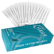 Yugui Tattoo Needles Set, 50PCS Mixed Stick and Poke Kit with 3RL,5RL,7RL,9RL,3RS,5RS,7RS,9RS,5M1,7M